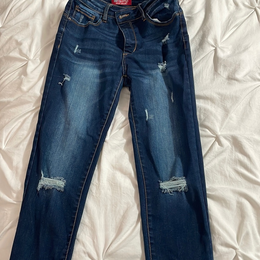 Dark blue skinny jeans - size 9/29